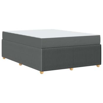 Bettgestell Sonstiges Dunkelgrau 140 x 200 cm Stoff