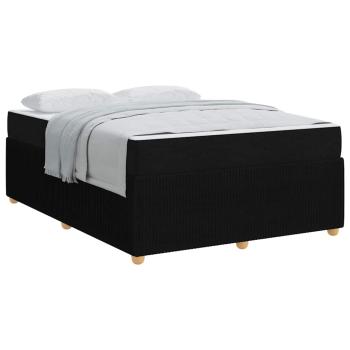 Bettgestell Sonstiges Schwarz 140 x 200 cm Stoff