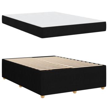 Bettgestell Sonstiges Schwarz 140 x 200 cm Stoff
