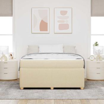 Bettgestell Sonstiges Creme 140 x 200 cm Stoff