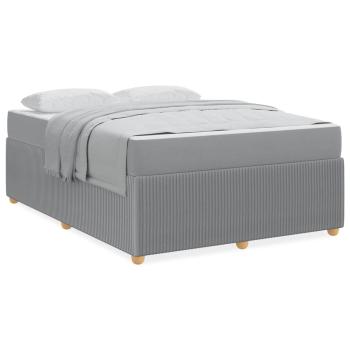 Bettgestell Sonstiges Hellgrau 160 x 200 cm Stoff