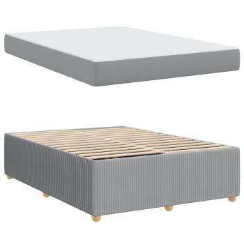 Bettgestell Sonstiges Hellgrau 160 x 200 cm Stoff
