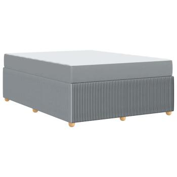 Bettgestell Sonstiges Hellgrau 160 x 200 cm Stoff