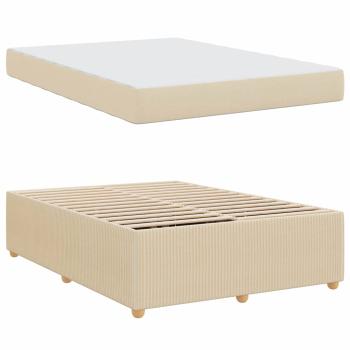 Bettgestell Sonstiges Creme 160 x 200 cm Stoff