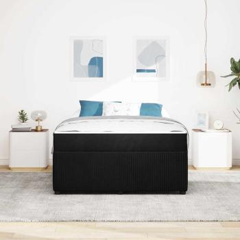 Bettgestell mit Matratze Sonstiges Schwarz 160 x 200 cm Samt