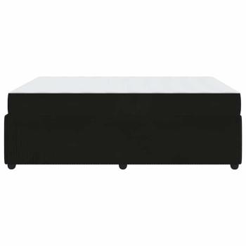 Bettgestell mit Matratze Sonstiges Schwarz 160 x 200 cm Samt