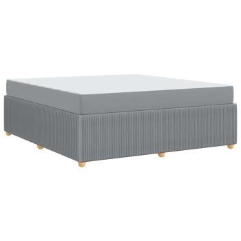 Bettgestell Sonstiges Hellgrau 180 x 200 cm Stoff