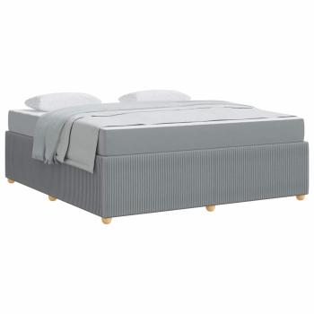 Bettgestell Sonstiges Hellgrau 180 x 200 cm Stoff