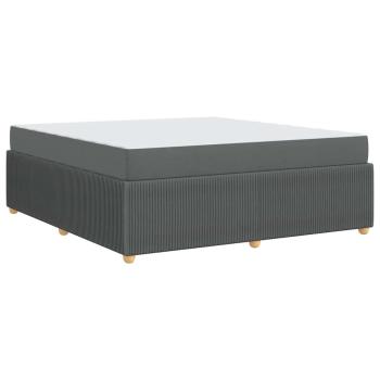 Bettgestell Sonstiges Dunkelgrau 180 x 200 cm Stoff