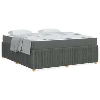 Bettgestell Sonstiges Dunkelgrau 180 x 200 cm Stoff