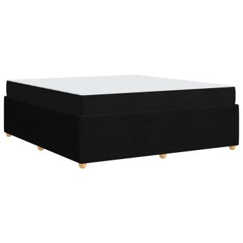 Bettgestell Sonstiges Schwarz 180 x 200 cm Stoff