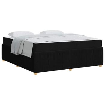 Bettgestell Sonstiges Schwarz 180 x 200 cm Stoff