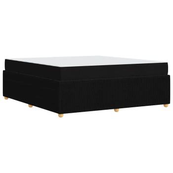 Bettgestell Sonstiges Schwarz 180 x 200 cm Stoff
