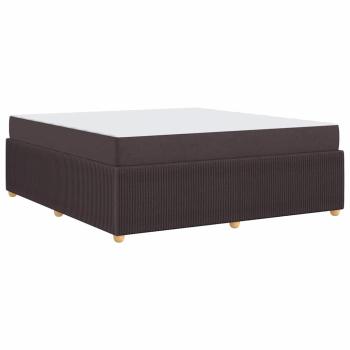 Bettgestell Sonstiges Dunkelbraun 180 x 200 cm Stoff