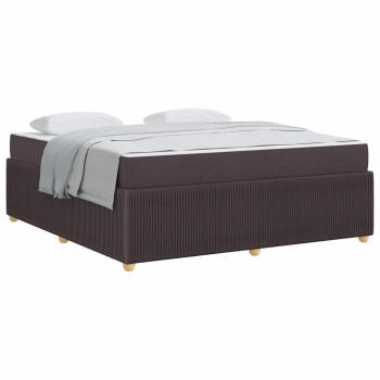 Bettgestell Sonstiges Dunkelbraun 180 x 200 cm Stoff