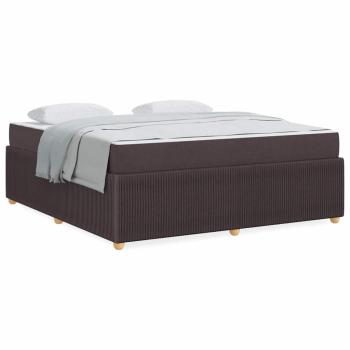 Bettgestell Sonstiges Dunkelbraun 180 x 200 cm Stoff