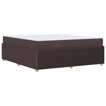 Bettgestell Sonstiges Dunkelbraun 180 x 200 cm Stoff