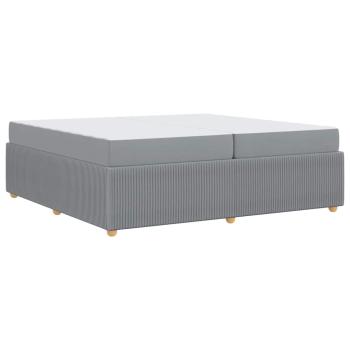 Bettgestell Sonstiges Hellgrau 200 x 200 cm Stoff