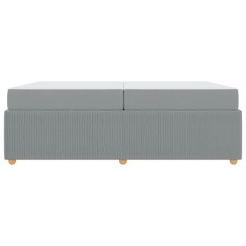 Bettgestell Sonstiges Hellgrau 200 x 200 cm Stoff