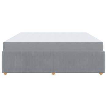Bettgestell Sonstiges Hellgrau 200 x 200 cm Stoff
