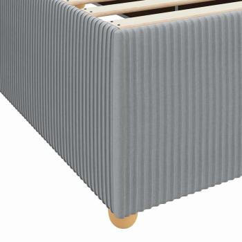 Bettgestell Sonstiges Hellgrau 200 x 200 cm Stoff