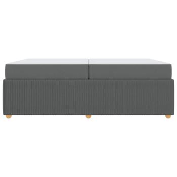 Bettgestell Sonstiges Dunkelgrau 200 x 200 cm Stoff