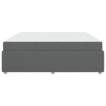 Bettgestell Sonstiges Dunkelgrau 200 x 200 cm Stoff
