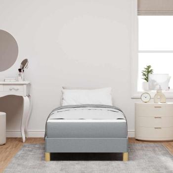 Boxspringbett Taupe, Braun 80 x 200 cm Stoff, Ingenieurholz