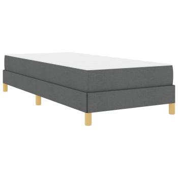 Boxspringbett Taupe, Braun 80 x 200 cm Stoff, Ingenieurholz