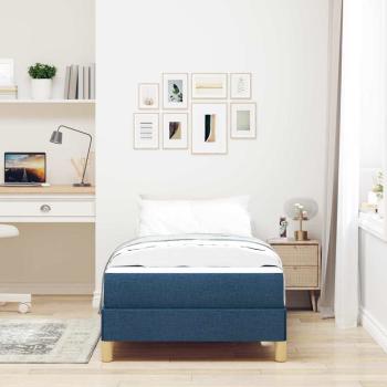 Boxspringbett Taupe, Braun 80 x 200 cm Stoff, Ingenieurholz