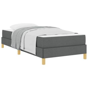 Boxspringbett Taupe, Braun 90 x 190 cm Stoff, Ingenieurholz