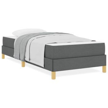 Boxspringbett Taupe, Braun 90 x 190 cm Stoff, Ingenieurholz