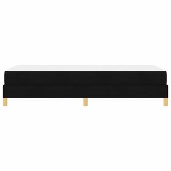 Boxspringbett Schwarz, Braun 90 x 190 cm Stoff, Ingenieurholz
