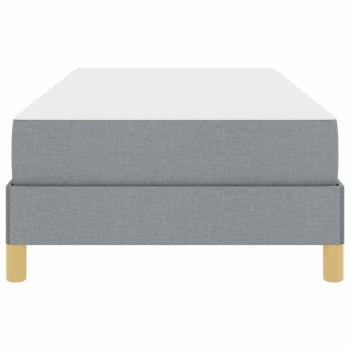Boxspringbett Taupe, Braun 100 x 200 cm Stoff, Ingenieurholz