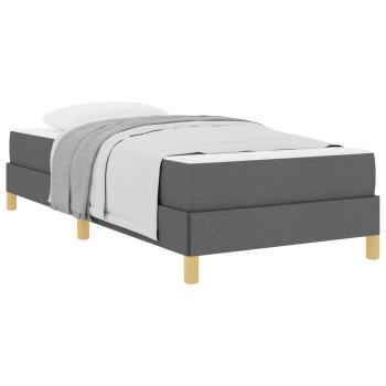 Boxspringbett Taupe, Braun 100 x 200 cm Stoff, Ingenieurholz