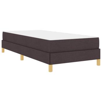 Boxspringbett Braun 100 x 200 cm Stoff, Ingenieurholz