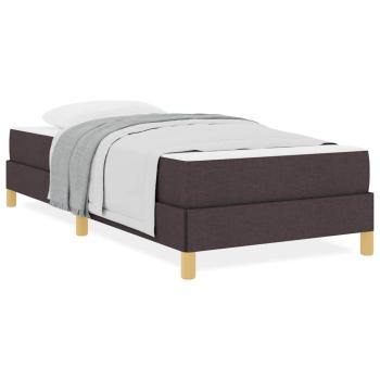 Boxspringbett Braun 100 x 200 cm Stoff, Ingenieurholz