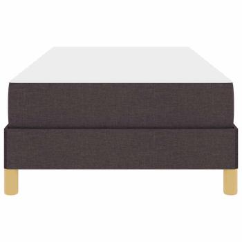 Boxspringbett Braun 100 x 200 cm Stoff, Ingenieurholz