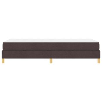 Boxspringbett Braun 100 x 200 cm Stoff, Ingenieurholz