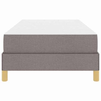 Boxspringbett Taupe, Braun 100 x 200 cm Stoff, Ingenieurholz