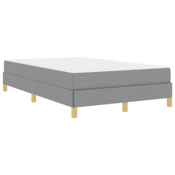 Boxspringbett Taupe, Braun 120 x 200 cm Stoff, Ingenieurholz