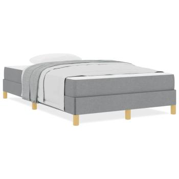 Boxspringbett Taupe, Braun 120 x 200 cm Stoff, Ingenieurholz