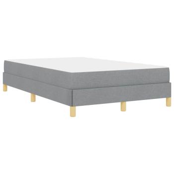 Boxspringbett Taupe, Braun 120 x 200 cm Stoff, Ingenieurholz