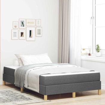 ARDEBO.de - Boxspringbett Taupe, Braun 120 x 200 cm Stoff, Ingenieurholz