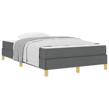 Boxspringbett Taupe, Braun 120 x 200 cm Stoff, Ingenieurholz