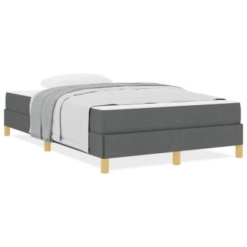 Boxspringbett Taupe, Braun 120 x 200 cm Stoff, Ingenieurholz