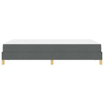Boxspringbett Taupe, Braun 120 x 200 cm Stoff, Ingenieurholz
