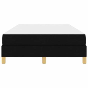 Boxspringbett Schwarz, Braun 120 x 200 cm Stoff, Ingenieurholz