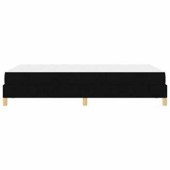 Boxspringbett Schwarz, Braun 120 x 200 cm Stoff, Ingenieurholz