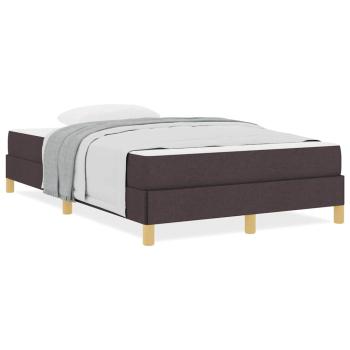 Boxspringbett Braun 120 x 200 cm Stoff, Ingenieurholz